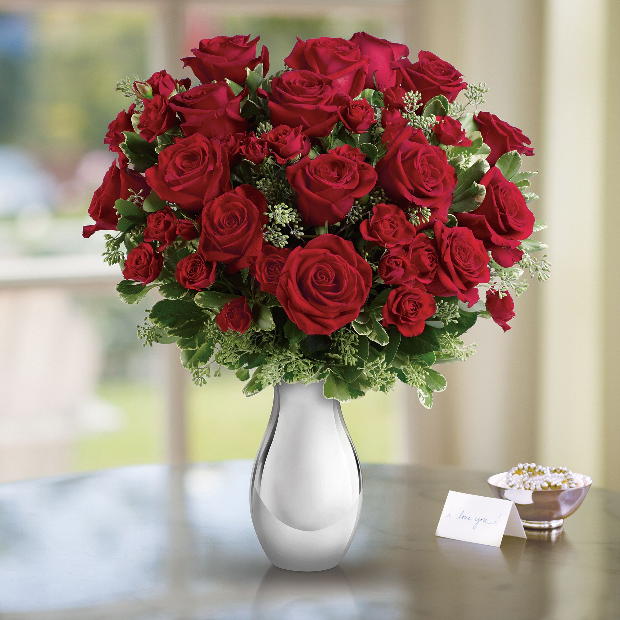 Teleflora's True Romance Bouquet with Red Roses