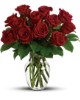Enduring Passion - 12 Red Roses Bouquet - Teleflora